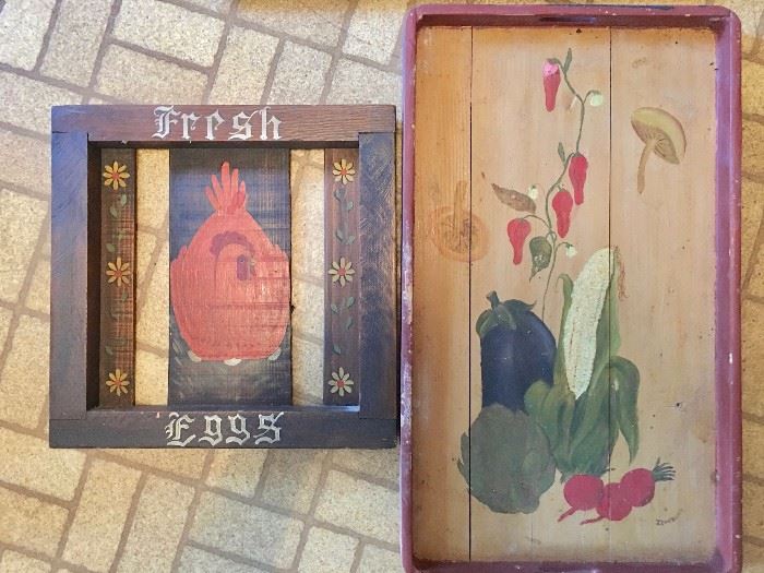 Painted primitive wall decor