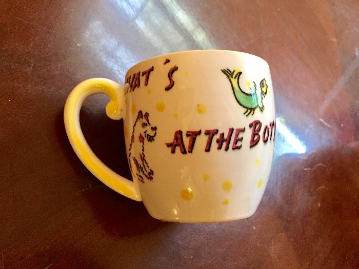 Novelty coffee cup with surprise inside 