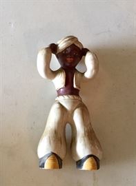 Vintage genie figurine, about 10" tall