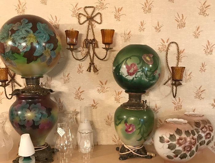 More hand painted Gone with the Wind lamps