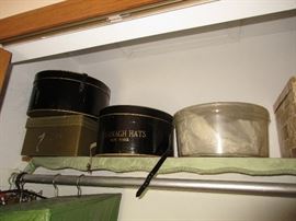 Vintage hat boxes