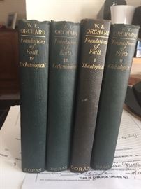 Foundations of Faith Eschatological, Volumes I-IV by Rev. W. E. Orchard, D.D., published 1924-1927
