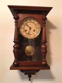 Antique Wall Hanging Clock. Family Heritage Estate Sales, LLC. New Jersey Estate Sales/ Pennsylvania Estate Sales. 