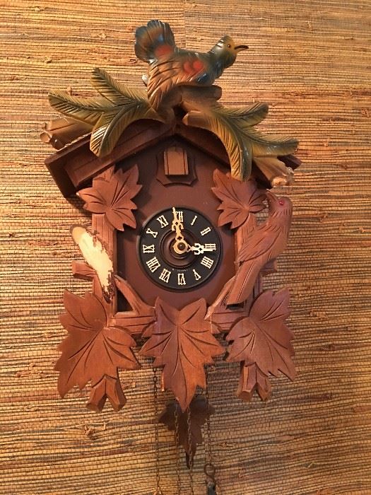 Antique Wall Hanging Coo Coo Clock. Family Heritage Estate Sales, LLC. New Jersey Estate Sales/ Pennsylvania Estate Sales. 
