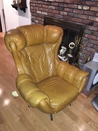 Mustard Armchair. Family Heritage Estate Sales, LLC. New Jersey Estate Sales/ Pennsylvania Estate Sales