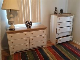 White and Tan Dressers. Family Heritage Estate Sales, LLC. New Jersey Estate Sales/ Pennsylvania Estate Sales.