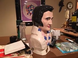 Elvis Bust. Family Heritage Estate Sales, LLC. New Jersey Estate Sales/ Pennsylvania Estate Sales.