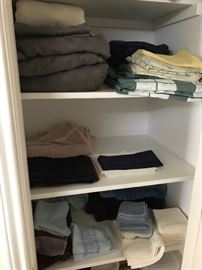 Lots of Linens, Towels, and nice wool blankets