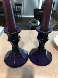 Cobalt Candle Sticks