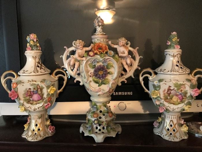 One of the Nicest Dresden German Porcelain Sets I Have Ever Seen