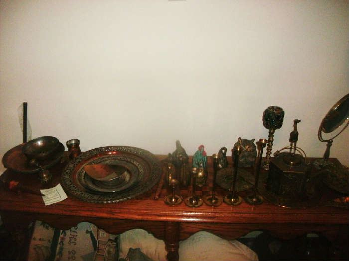 Large Assort of brass items