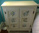 "Valerie" Side Cabinet
Beautiful Flora Detail
$70