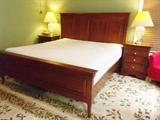 Sleep Number Mattress & Box $900STANLEY FURNITURE King Bedroom Set:
Elegant Headboard, Footboard, Side Slats
(2) 4 drawer Nightstands
Armoire Dressing Cabinet w/ TV storage $495 set