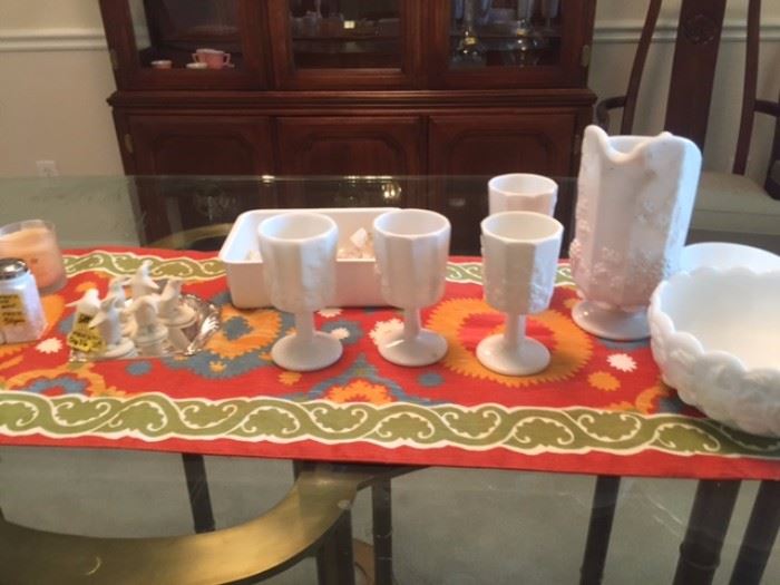 Grandmother's Milk glass collection