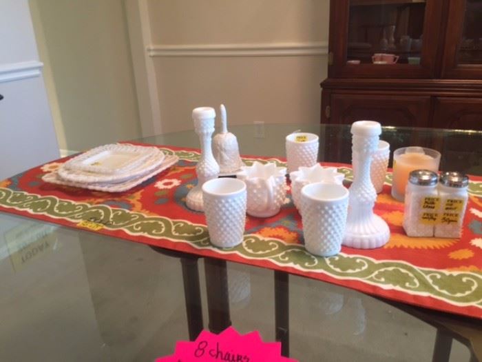 Grandmother's Milk glass collection