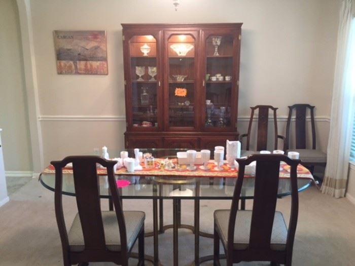 China Cabinet and Dining Set