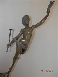 Greek mythical god "Fortuna" bronze