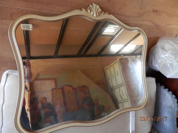 Mirror, beveled for Drexel country french 9 drawer in next photo...................--->