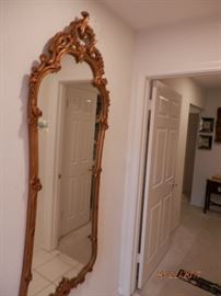 5 foot classic guilded  hallway peer mirror