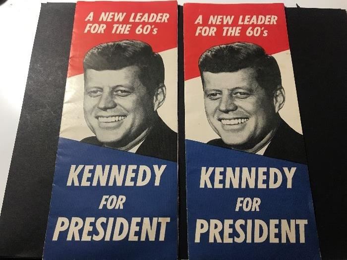 Vintage Kennedy for President brochures 