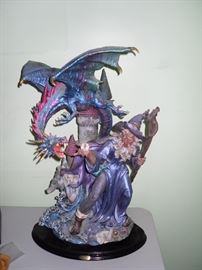 Windstone Editions 20" Wizard and Dragon