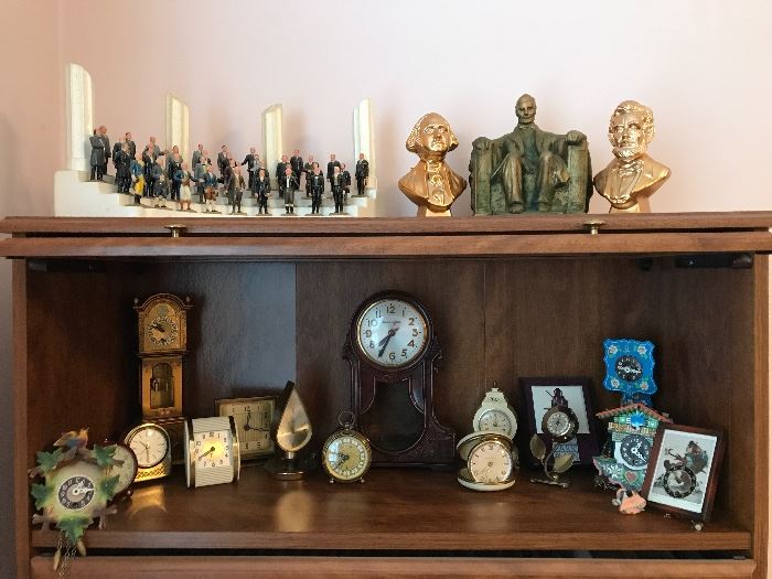 Presidential Figures, Vintage Clocks