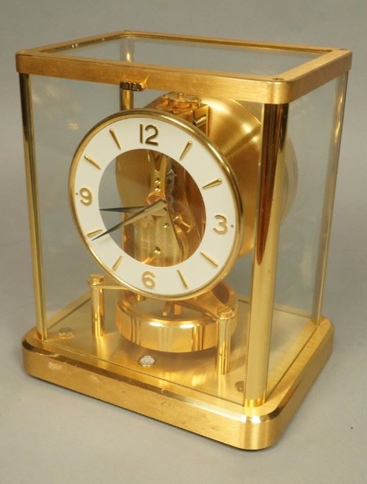 Lot 7 JAEGER LE COULTRE Swiss Brass ATMOS Clock. Swiss 