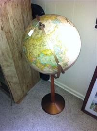 World globe on stand