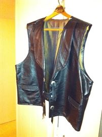 Leather vest