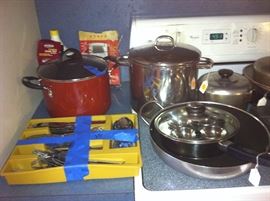 Flatware, pots & pans