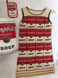1960s Soup Dress & Campbells Items 