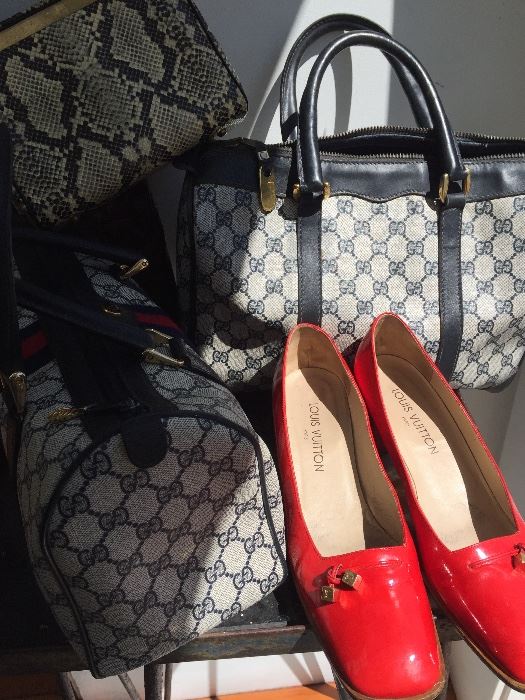 Vuitton Shoes and Gucci Bags