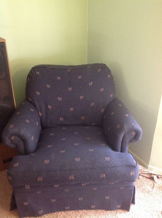 Comfy blue armchair 
