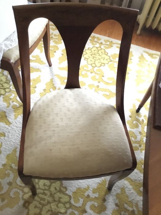 Set of matching chairs From midcentury modern table