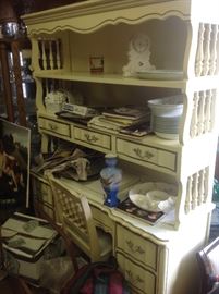Part of French style bedrooms set, includes desk, dresser, chair