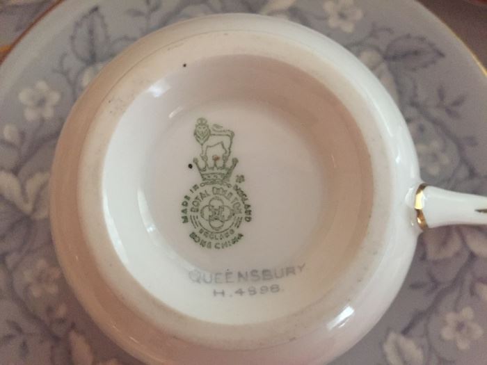 Queensbury Royal Doulton china.