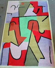 Danish Ege wool rug, Paul Klee design