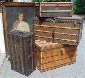 Louis Vuitton, Goyard trunks, from Dinsmore estate, Staatsburg