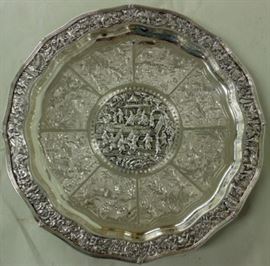 Asian sterling silver trophy
