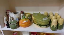 Chanticleer and Shawnee Corn King pottery