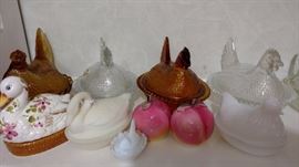 chicken duck swan salt dishes