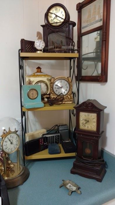 clocks and transistor radios