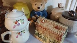 cookie jars and tea pots