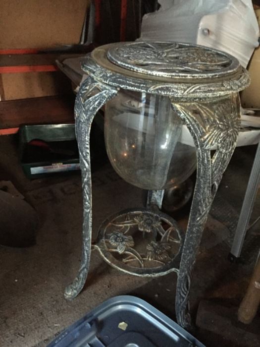 Unusual Fish bowl... plant stand