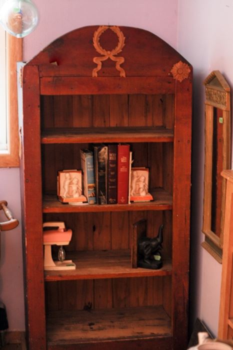 Unusual wood book case