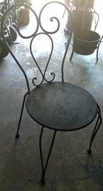 Wrought side chair