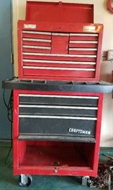 Craftsman two section rolling tool box