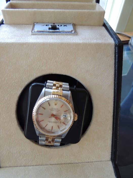 rolex 2 tone oyster perpetual jubilee bracelet, champagne dial local jeweler appraised . asking $6,995. all offers are considered. call rick.