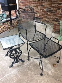 Iron patio furniture 