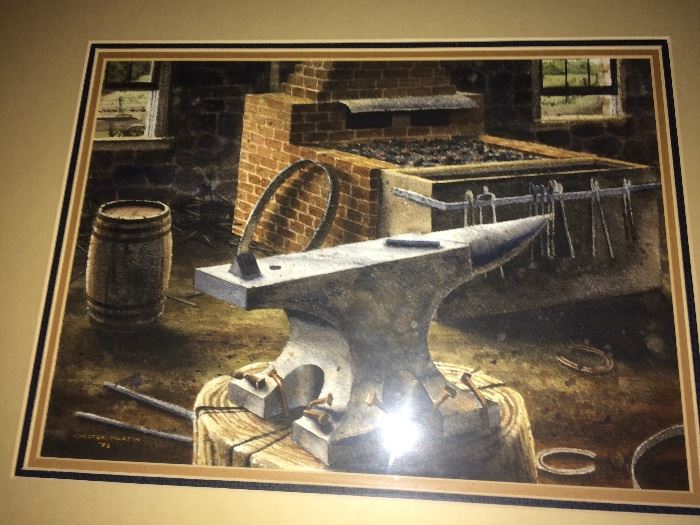 Chester Martin, Blacksmith Shop, 11x14, watercolor